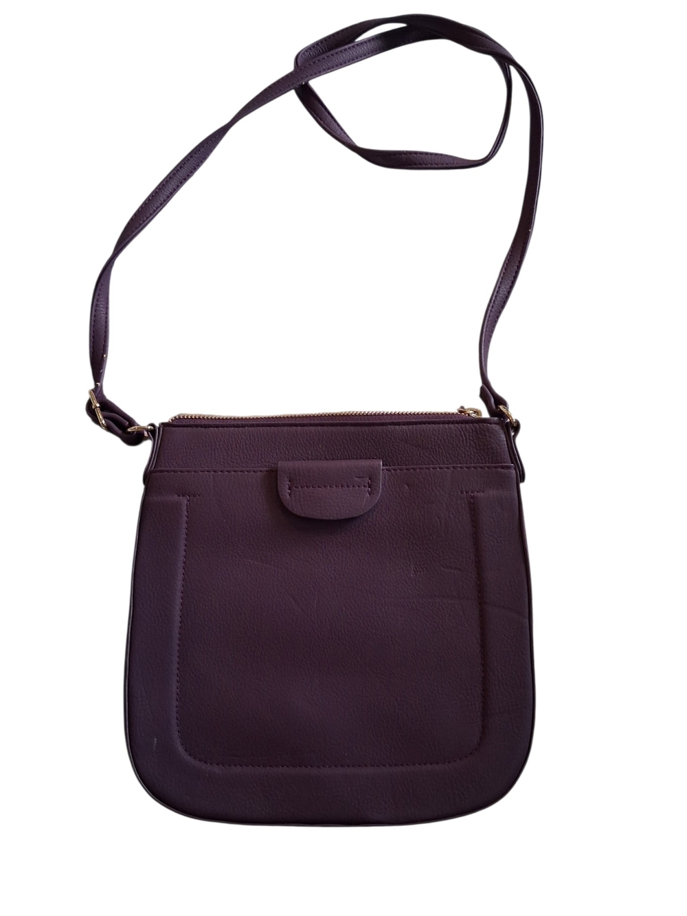 Classic Plum Crossbody Bag - Women's Shoulder Purse